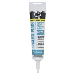 Dap Alex Plus Acrylic Latex Caulk Plus Silicone - Brilliant White