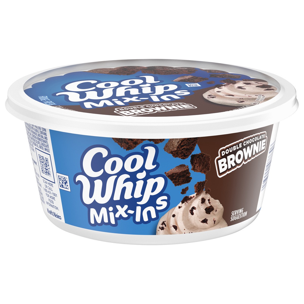 slide 10 of 10, Cool Whip Mix-Ins Double Chocolate Brownie Whipped Topping, 8 oz (frozen), 8 oz