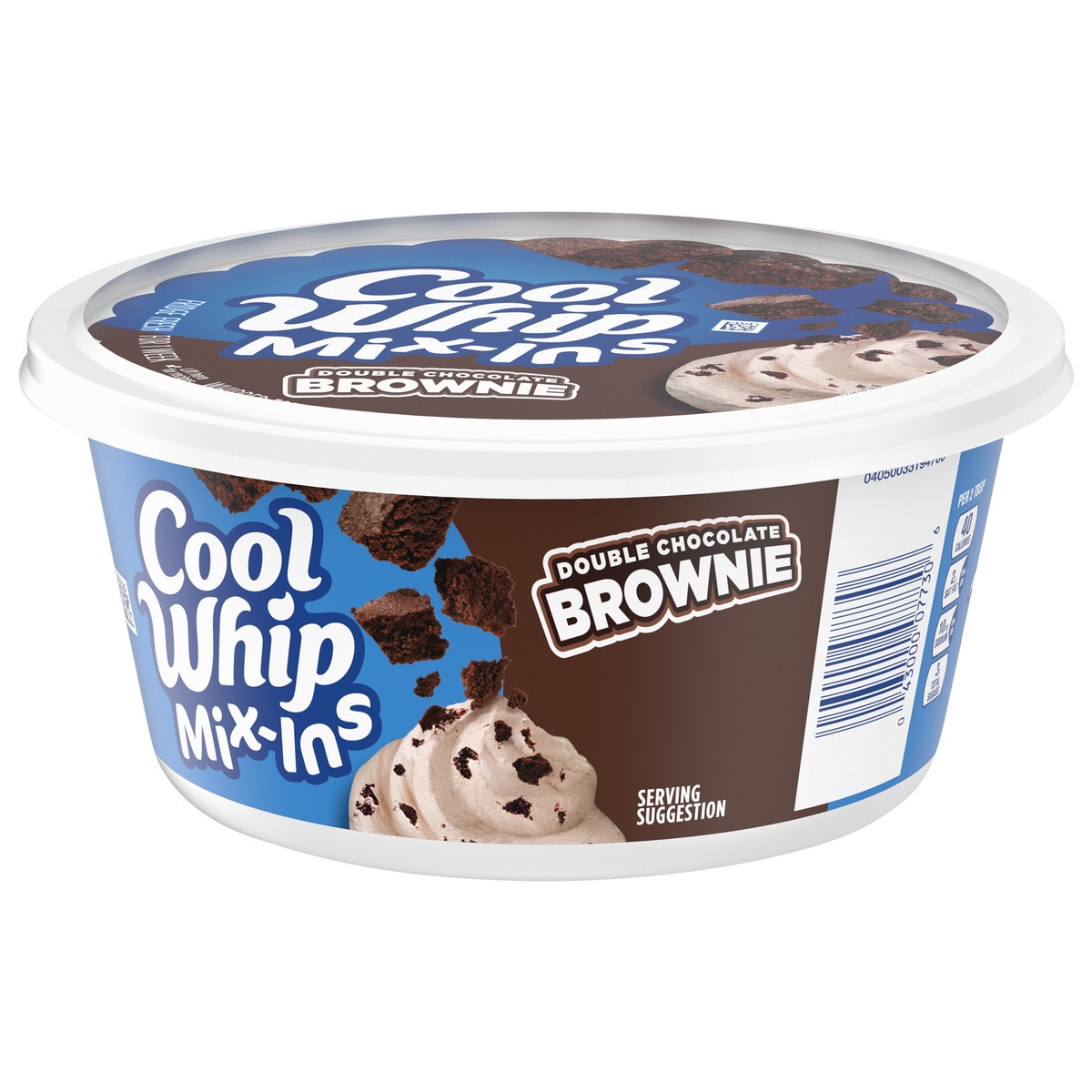 slide 2 of 10, Cool Whip Mix-Ins Double Chocolate Brownie Whipped Topping, 8 oz (frozen), 8 oz