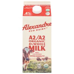 Alexandre Eco Dairy A2/A2 Organic 4% Whole Milk 59 fl oz