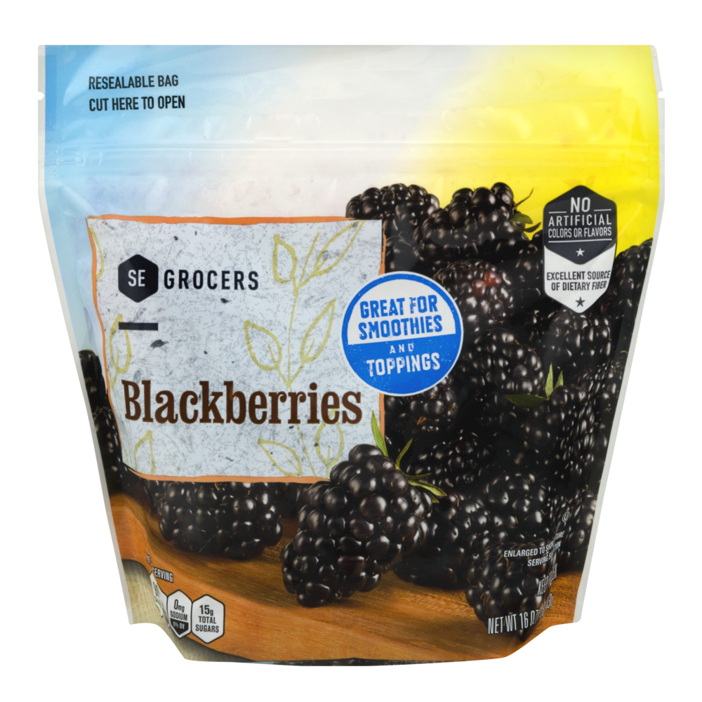 slide 1 of 1, SE Grocers Frozen Blackberries, 16 oz