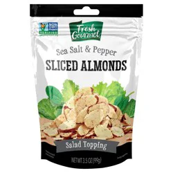Fresh Gourmet Ssalt And Pep Sliced Almds
