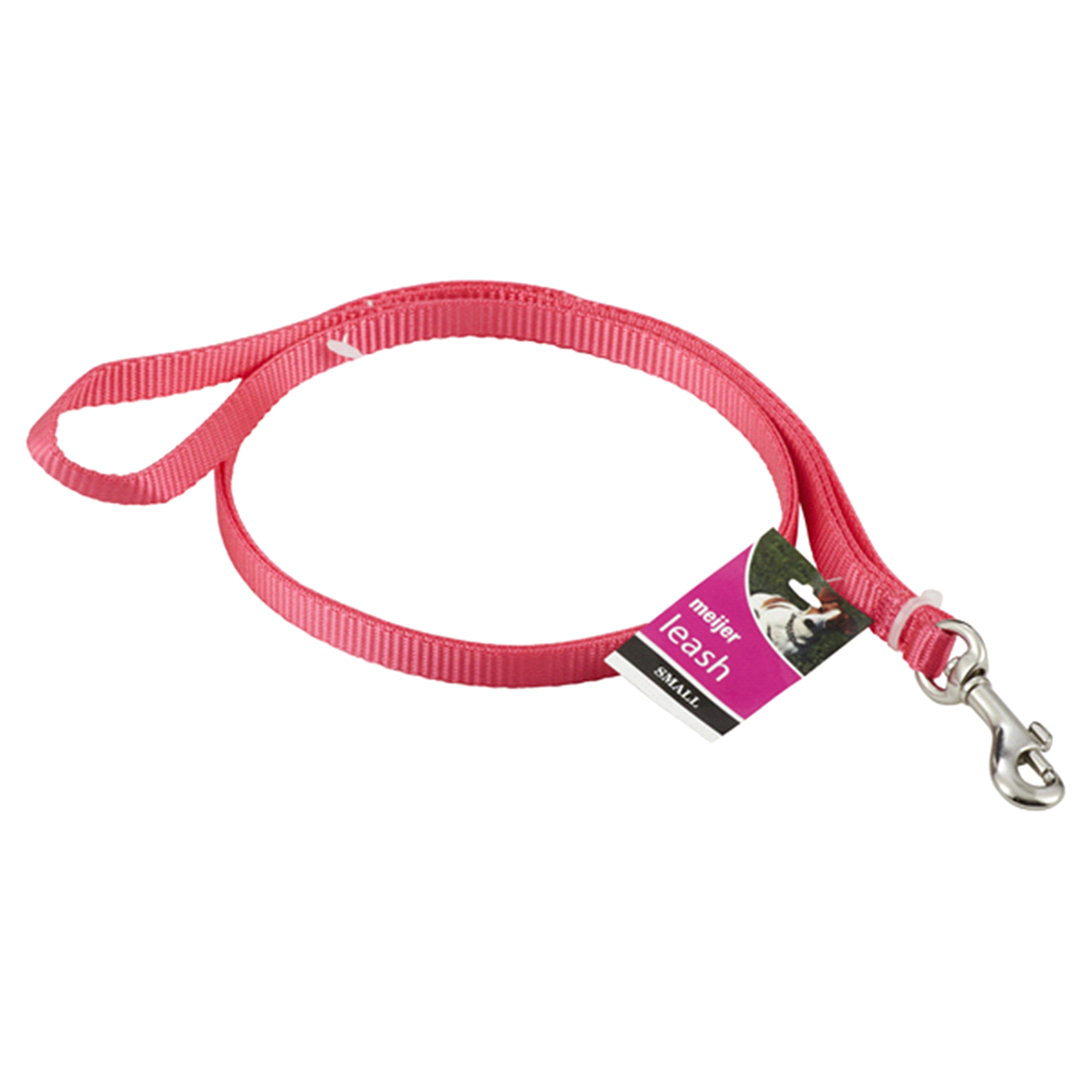 slide 1 of 1, Meijer Dog Leash, Pink, Small, 1 ct