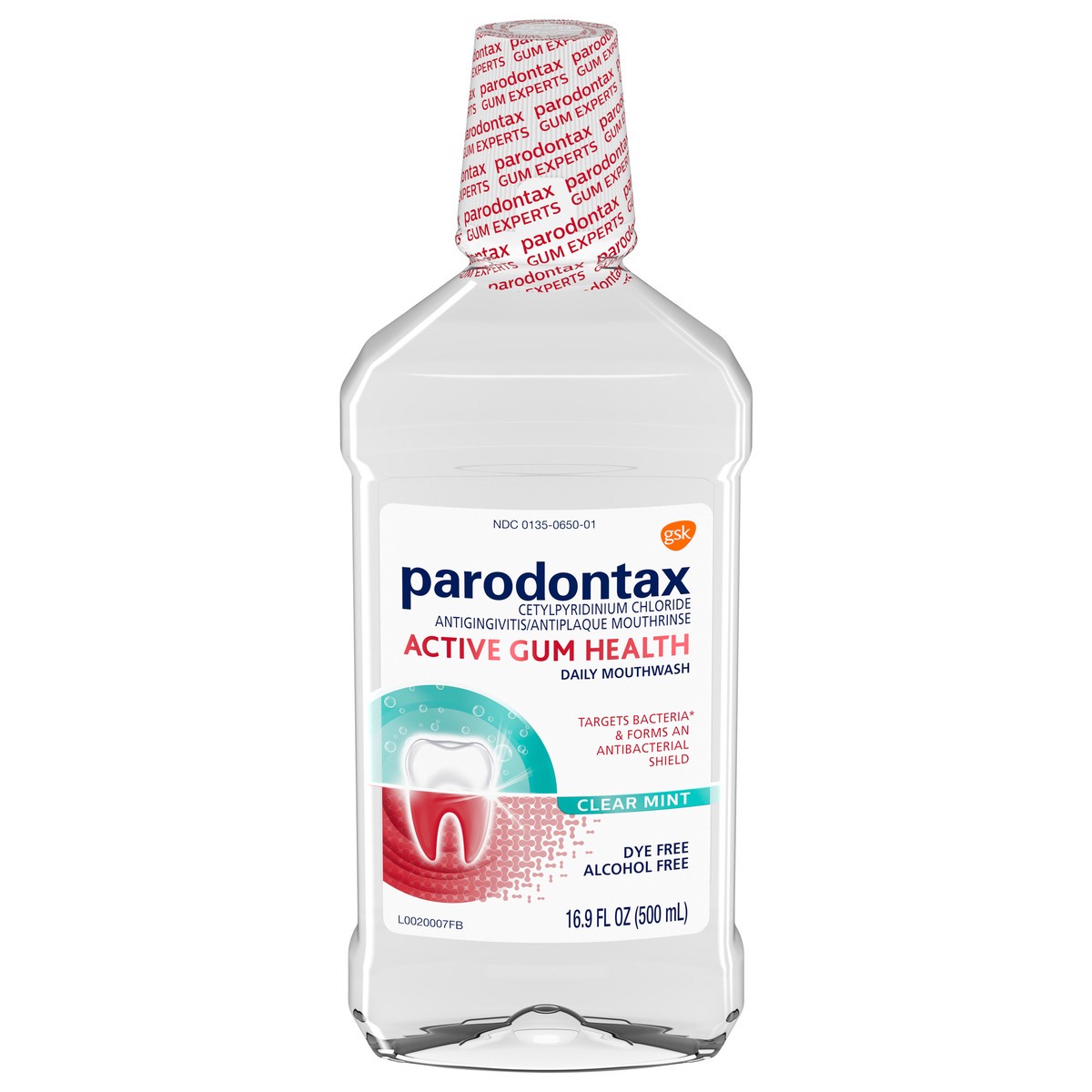 slide 1 of 9, Parodontax Active Gum Health Mouthwash - 16.9 Fl Oz, 16.9 fl oz