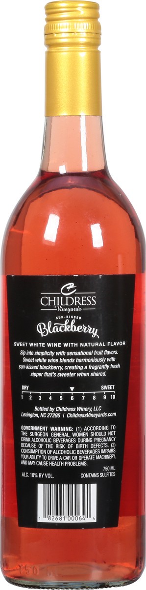 slide 10 of 12, Childress Vineyards Sun-Kissed Blackberry White Wine 750 ml, 750 ml