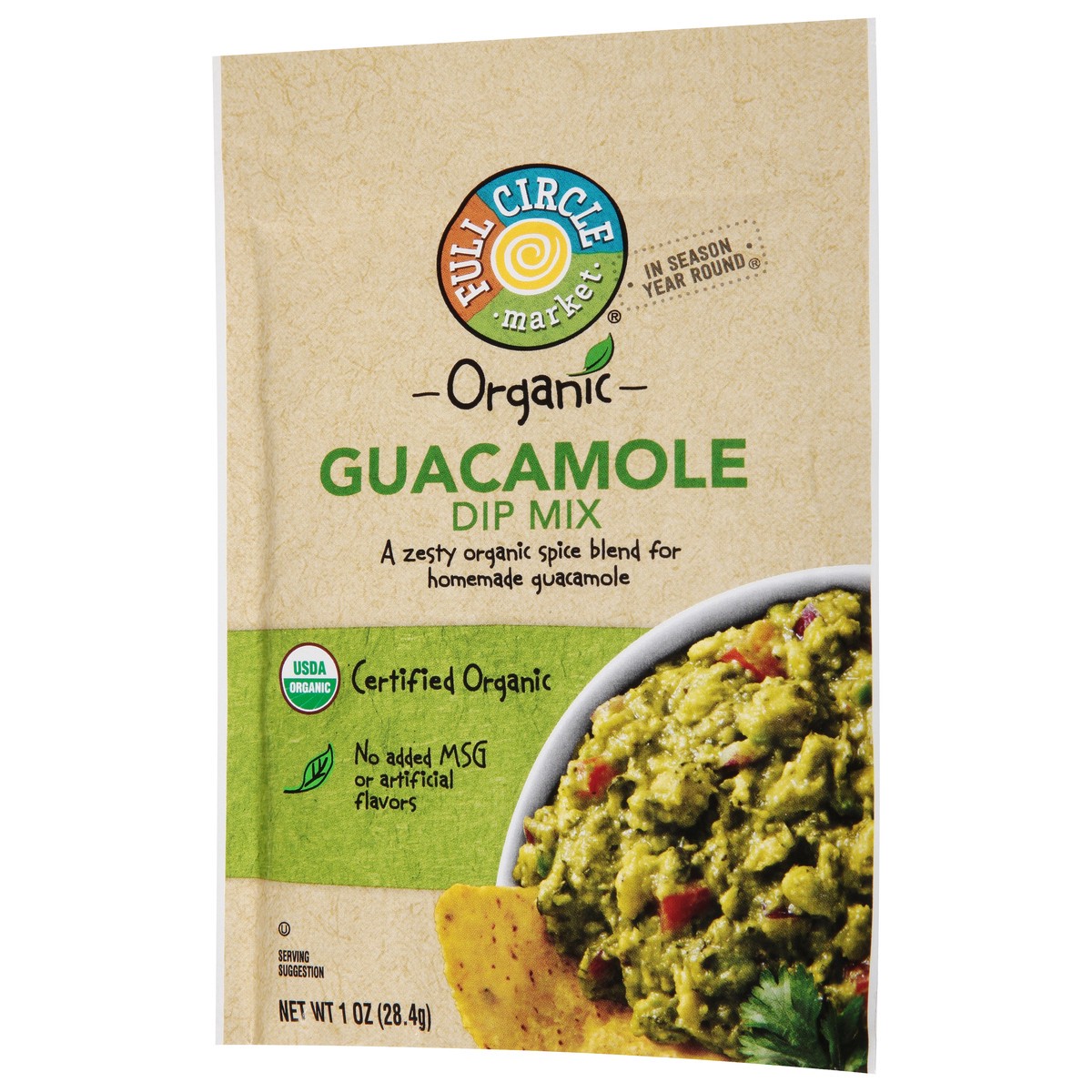 slide 6 of 9, Full Circle Market Organic Guacamole Dip Mix 1 oz, 1 oz