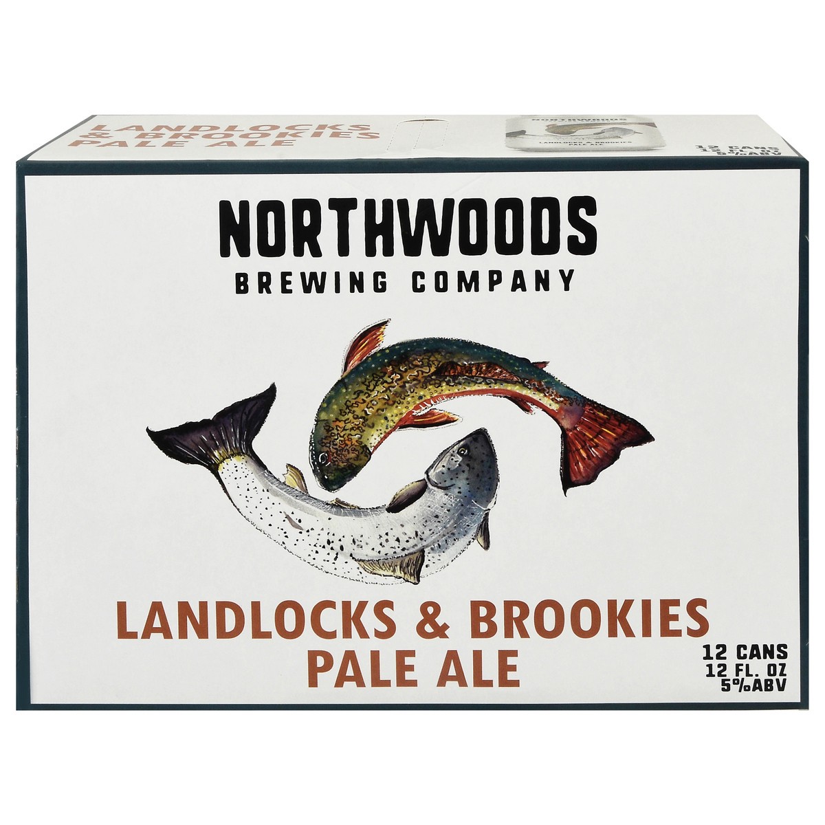 slide 9 of 12, Northwoods Brewing Company Landlocks & Brookies Pale Ale Beer 12 - 12 fl oz Cans, 12 ct