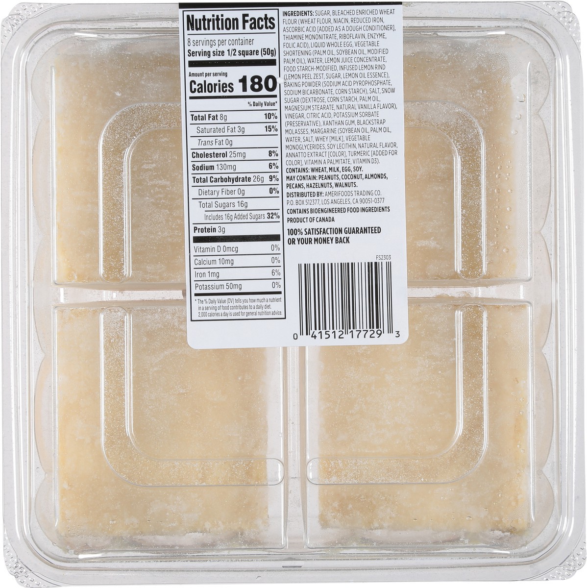 slide 9 of 13, First Street Premium Lemon Squares, 14 oz