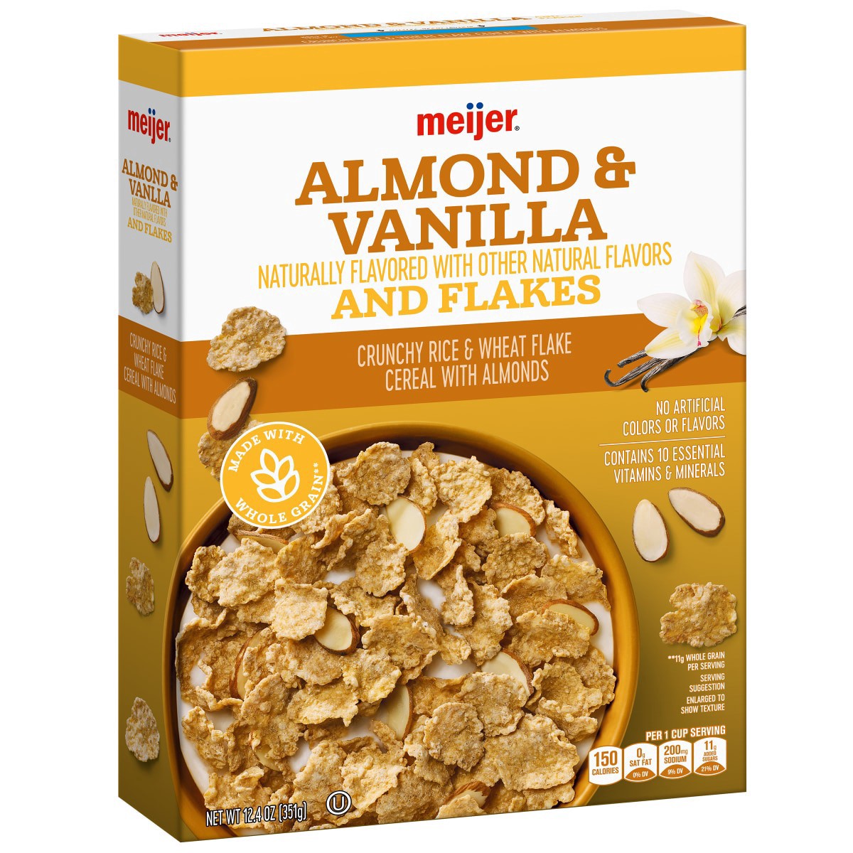 slide 22 of 29, Meijer Vanilla Almond Cereal, 12.4 OZ   