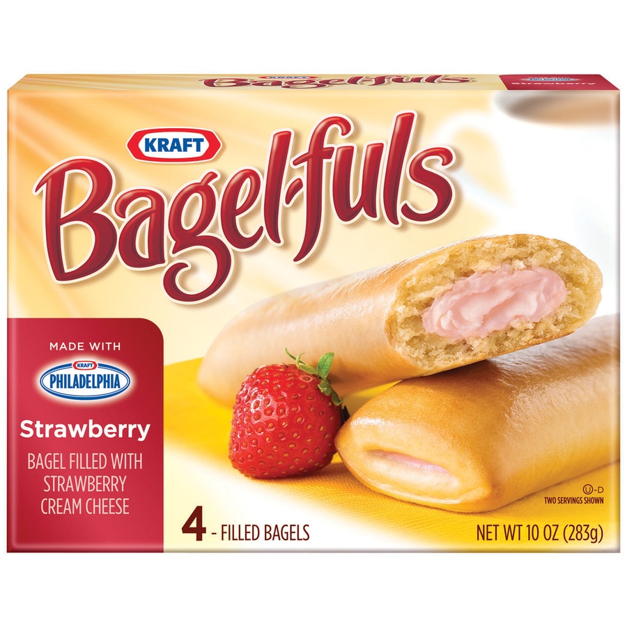 slide 1 of 1, Kraft Bagelfuls Straw, 1 ct