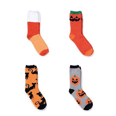 slide 1 of 1, Berk Adult Cozy Socks Candy Corn - Each, 1 ct