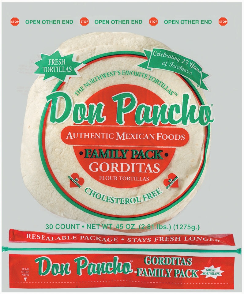 slide 1 of 1, Reser's Don Pancho Gordita Flour Tortilla, 30 ct