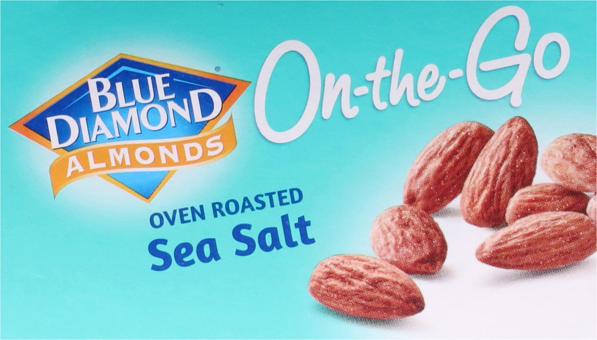 slide 11 of 13, Blue Diamond On-the-Go Oven Roasted Sea Salt Almonds 7 - 0.6 oz Bags, 7 ct; 0.6 oz