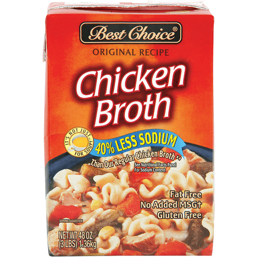 slide 1 of 1, Best Choice Low Sodium Chicken Broth Box, 48 oz