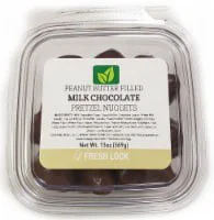 Torn & Glasser Peanut Butter Filled Milk Chocolate Pretzel Nuggets