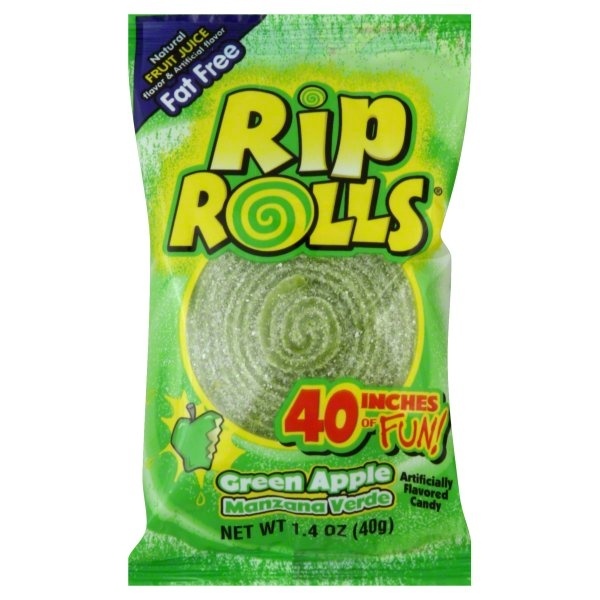 slide 1 of 1, Rip Rolls Green Apple, 1.5 oz