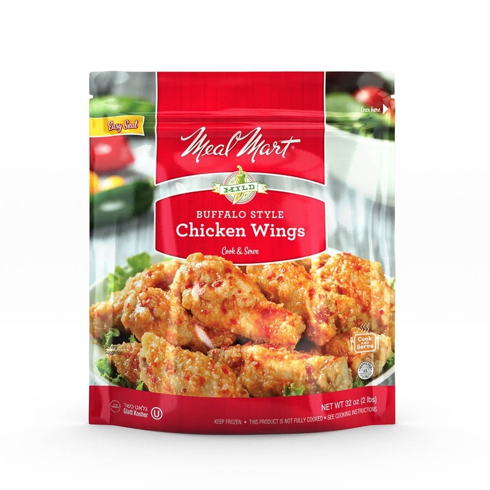 slide 1 of 1, Meal Mart Mealmart Chicken Iqf-Wings - Mild - 2 Lb, 2 lb