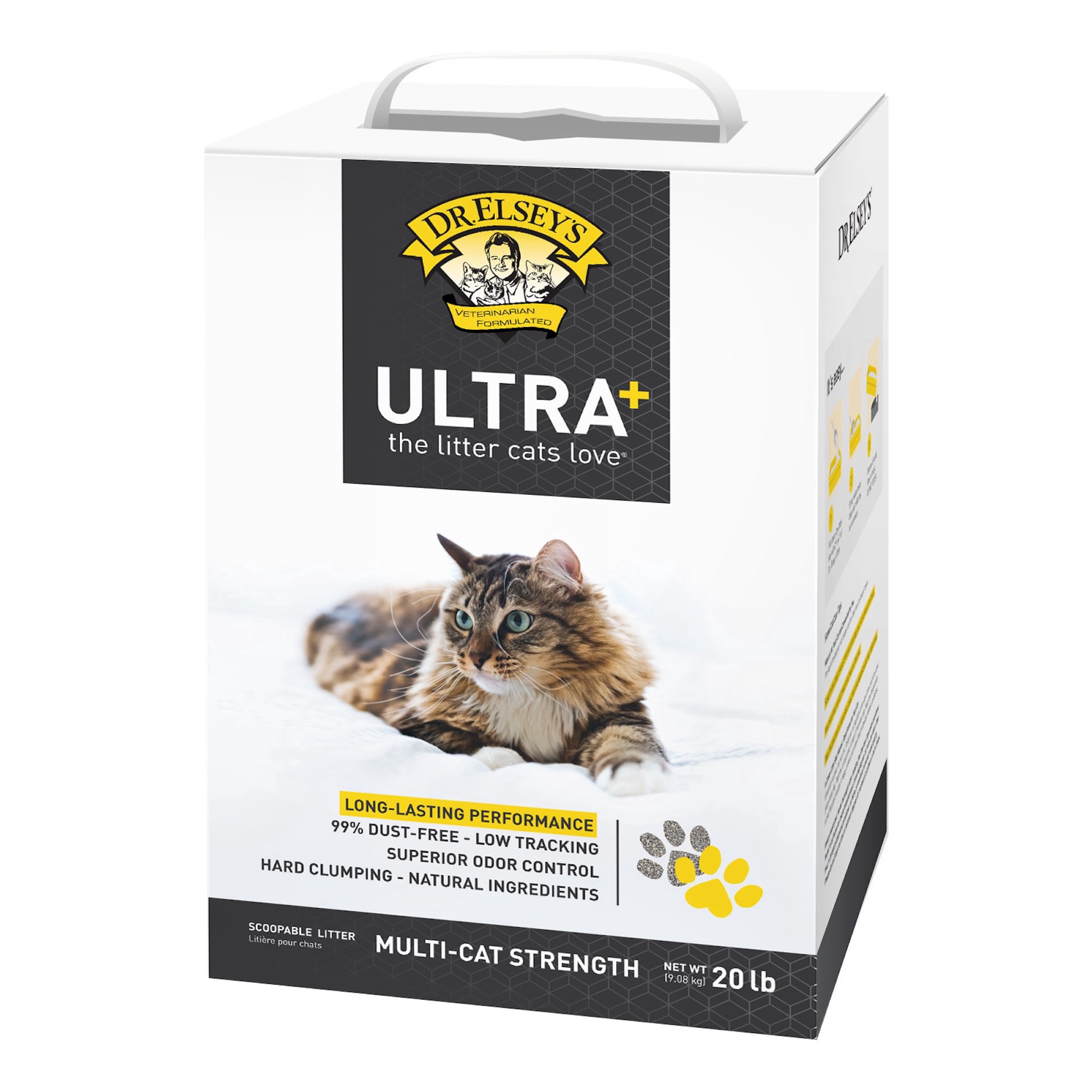 slide 1 of 1, Dr. Elsey's Precious Cat Unscented Ultra+ Cat Litter, 20 lbs., 1 ct