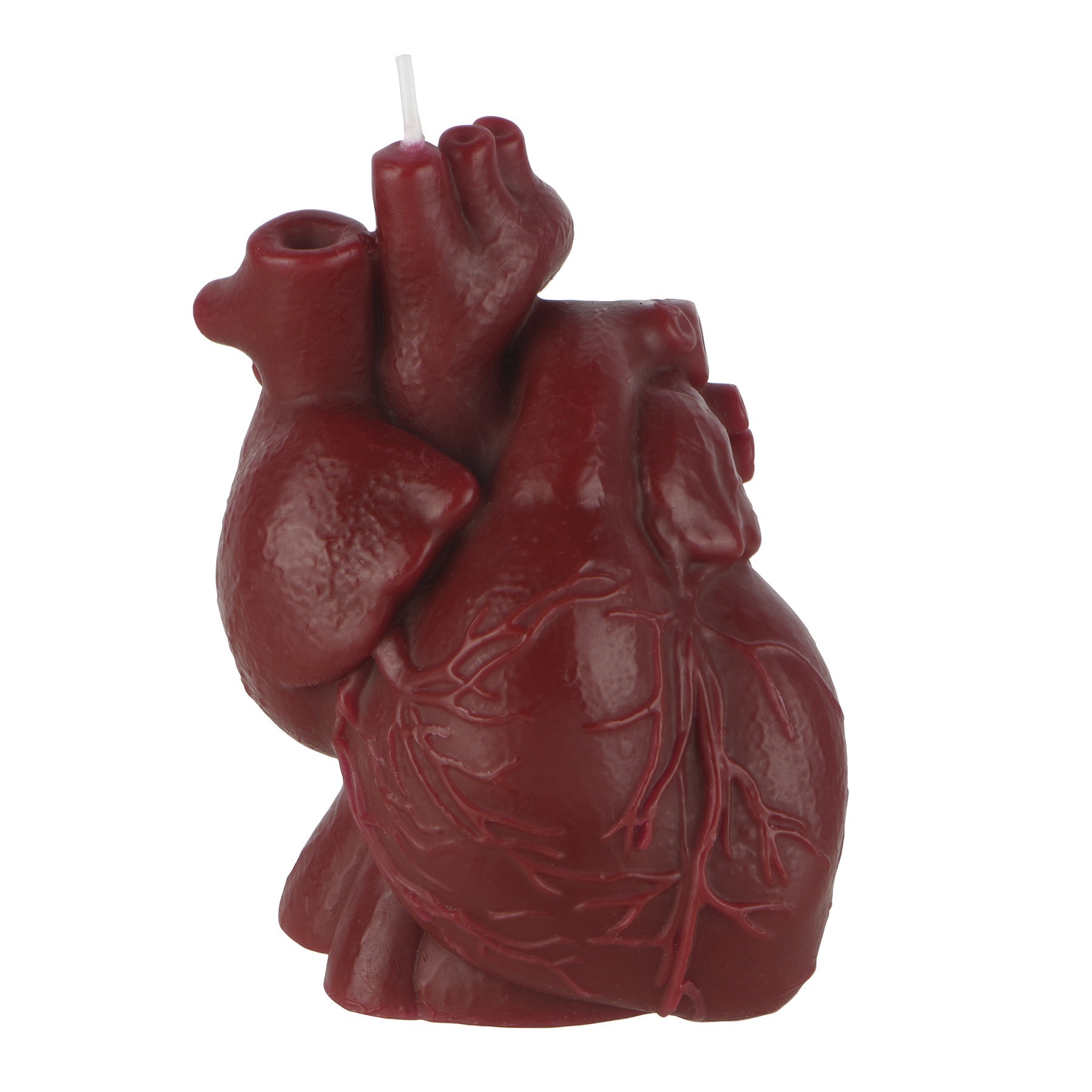 slide 2 of 2, 4.5" Red Heart Shaped Candle By Ashland, 4.2 in x 3.4 in x 4.6 in