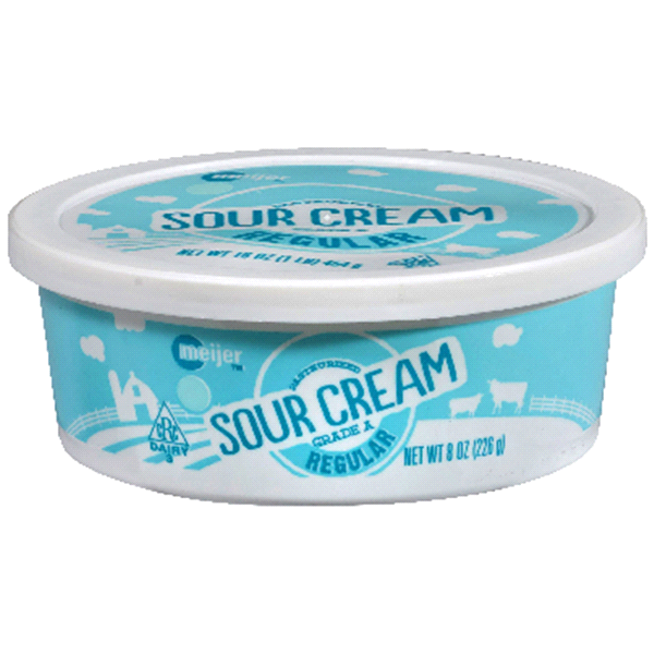 slide 1 of 1, Meijer Sour Cream, 8 oz