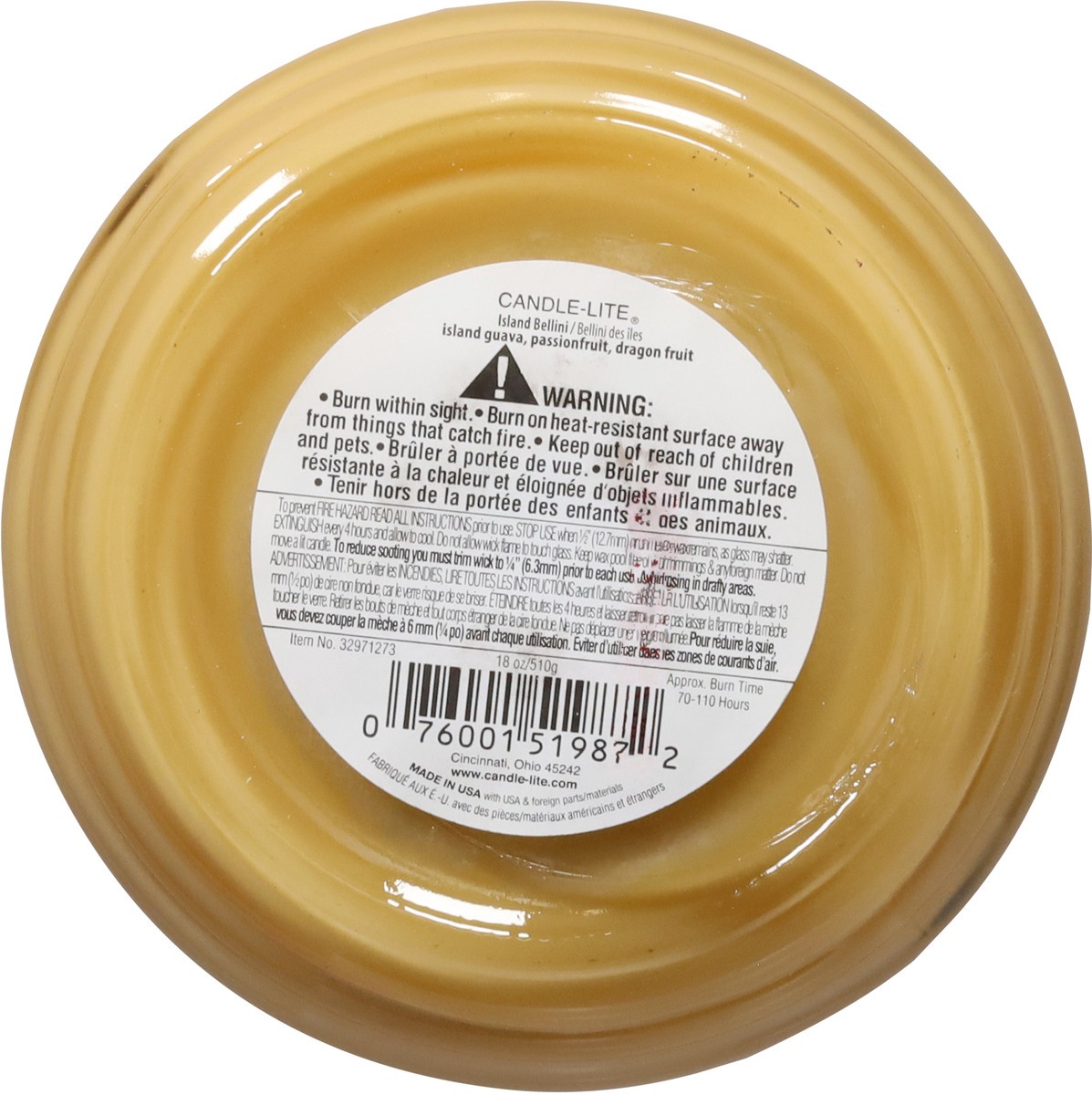 slide 7 of 9, Candle-Lite Candle Lite Island Bellini Candle 18 Ounces, 1 ct