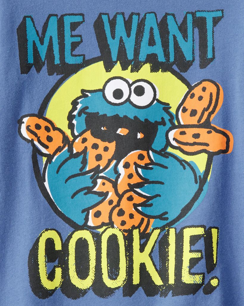 slide 2 of 2, Carter's Toddler Sesame Street Cookie Monster Short-Sleeve Graphic Tee - Blue Blue 5T, 1 ct