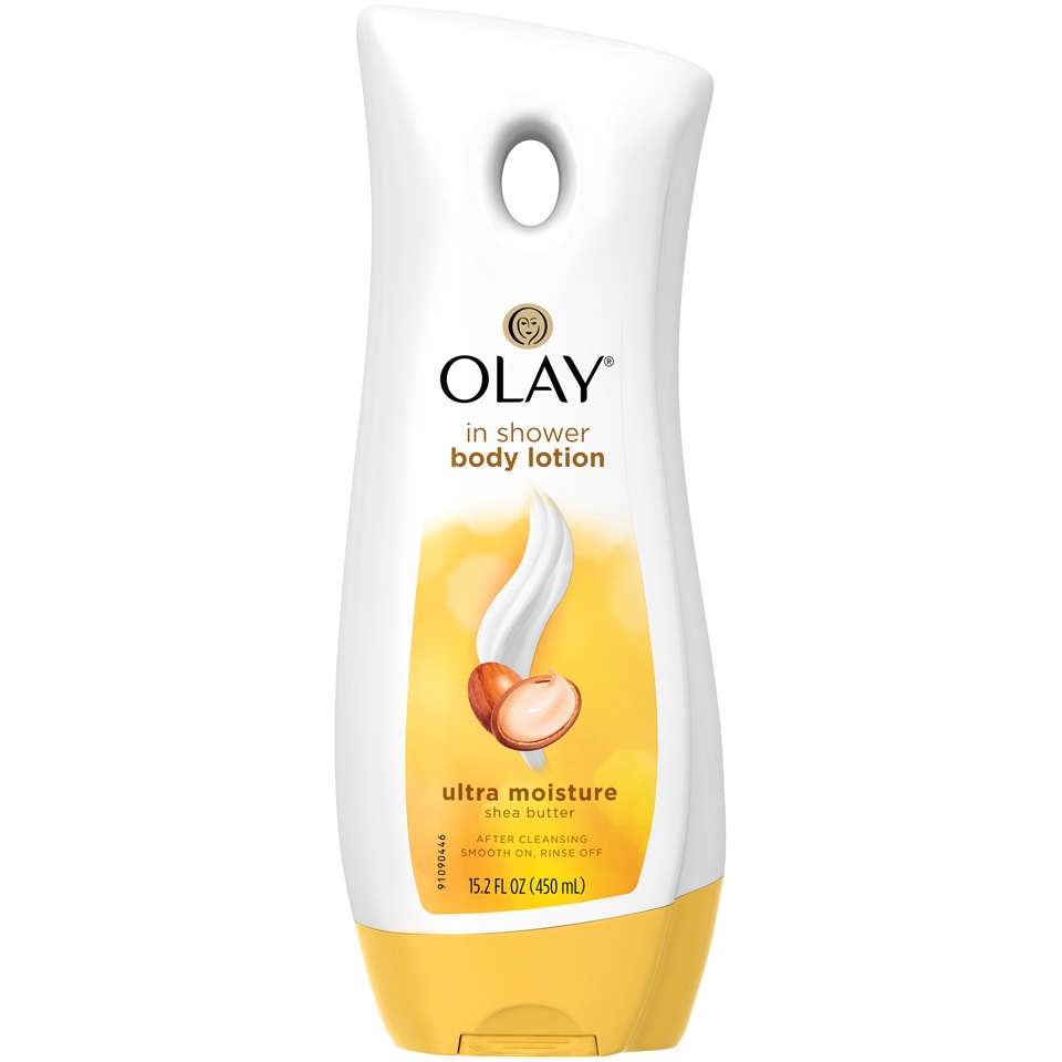 slide 1 of 1, Olay Ultra Moisture Shea Butter In-Shower Body Lotion, 15.2 Fl Oz, 15.2 fl oz