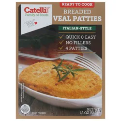 Catelli Bros. Family of Foods Italian-Style Breaded Veal Patties 12 oz