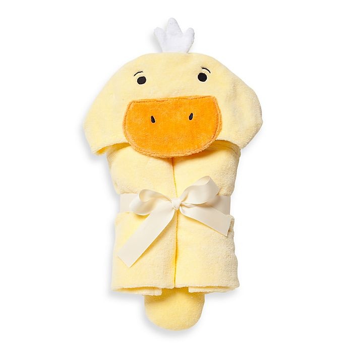 slide 1 of 1, Elegant Baby Ducky Bath Wrap Towel - Yellow, 1 ct