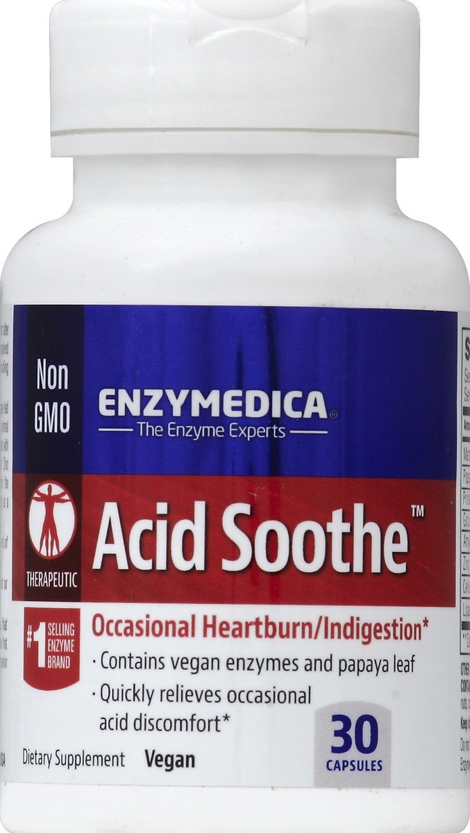 slide 2 of 2, Enzymedica Acid Soothe, 30 ct