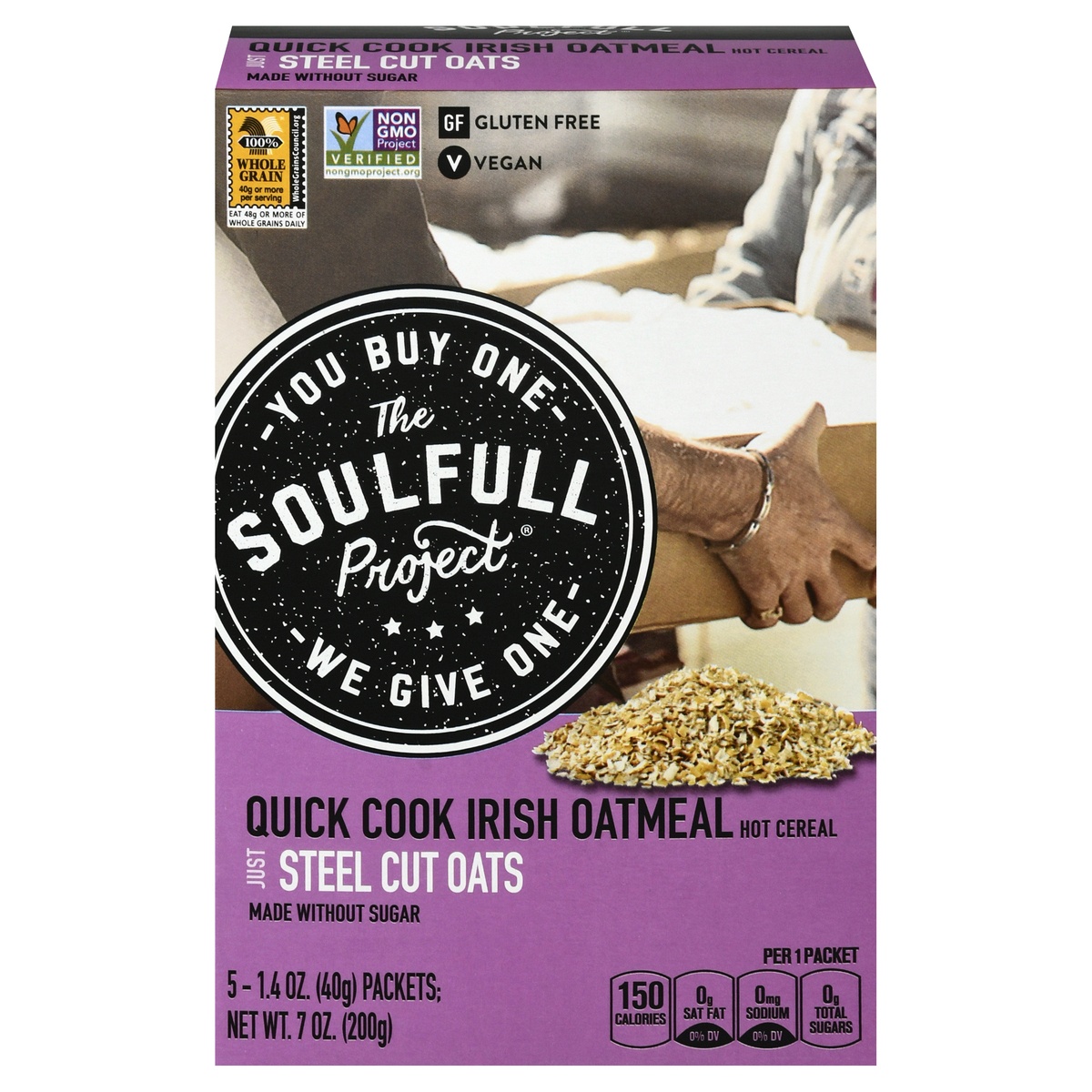 slide 1 of 1, The Soulful Project Quick Cook Instant Irish Oatmeal, 5 ct; 1.4 oz