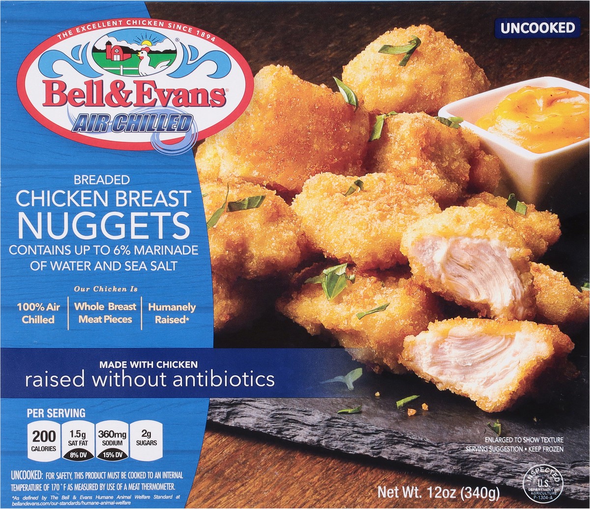 slide 7 of 14, Bell & Evans Chicken Breast Nuggets, 12 oz