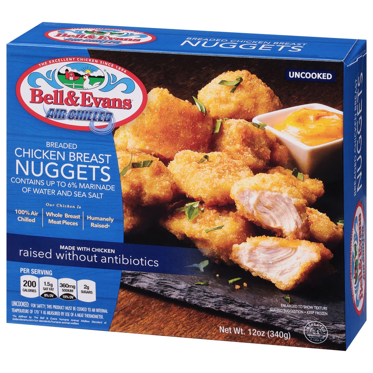 slide 12 of 14, Bell & Evans Chicken Breast Nuggets, 12 oz