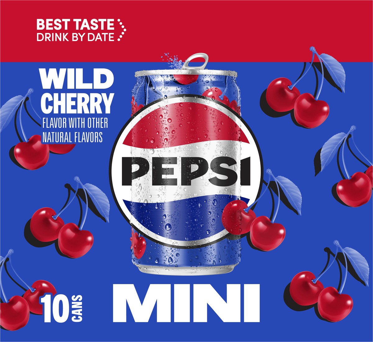 slide 3 of 10, Pepsi Mini Soda Wild Cherry 7.5 Fl Oz 10 Count, 75 oz
