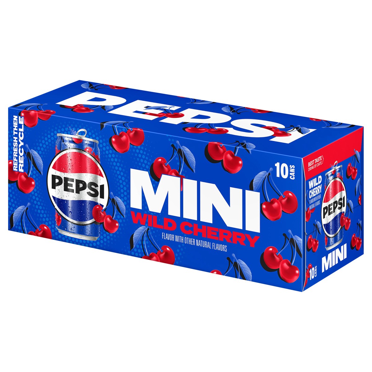 slide 6 of 10, Pepsi Mini Soda Wild Cherry 7.5 Fl Oz 10 Count, 75 oz