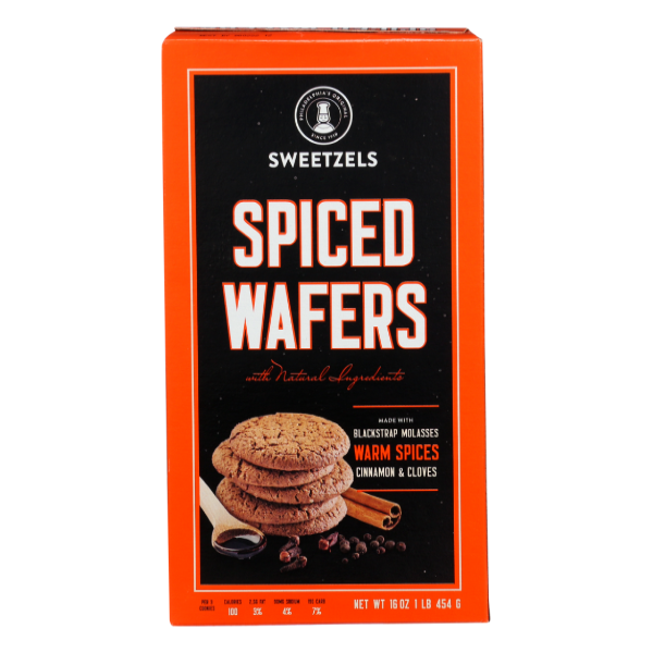 slide 1 of 1, Sweetzels Spiced Wafers, 16 oz