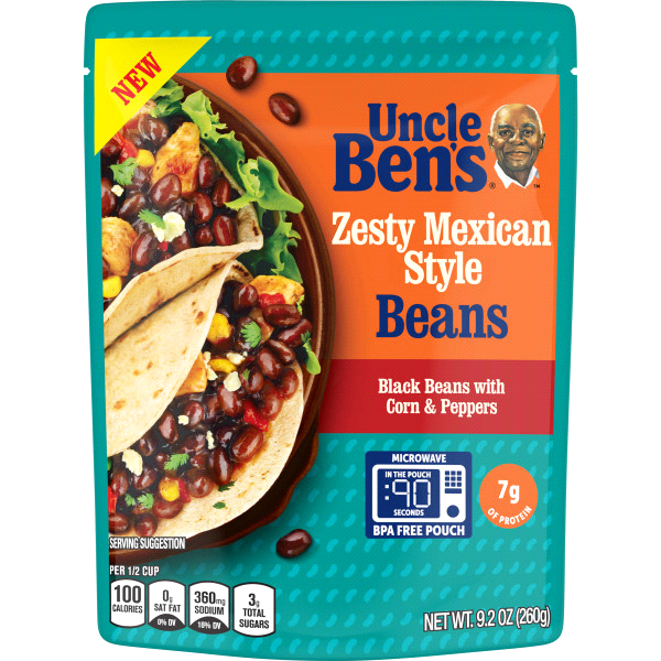 slide 1 of 1, Ben's Original Zesty Mexican Style Black Beans, 9.2 oz