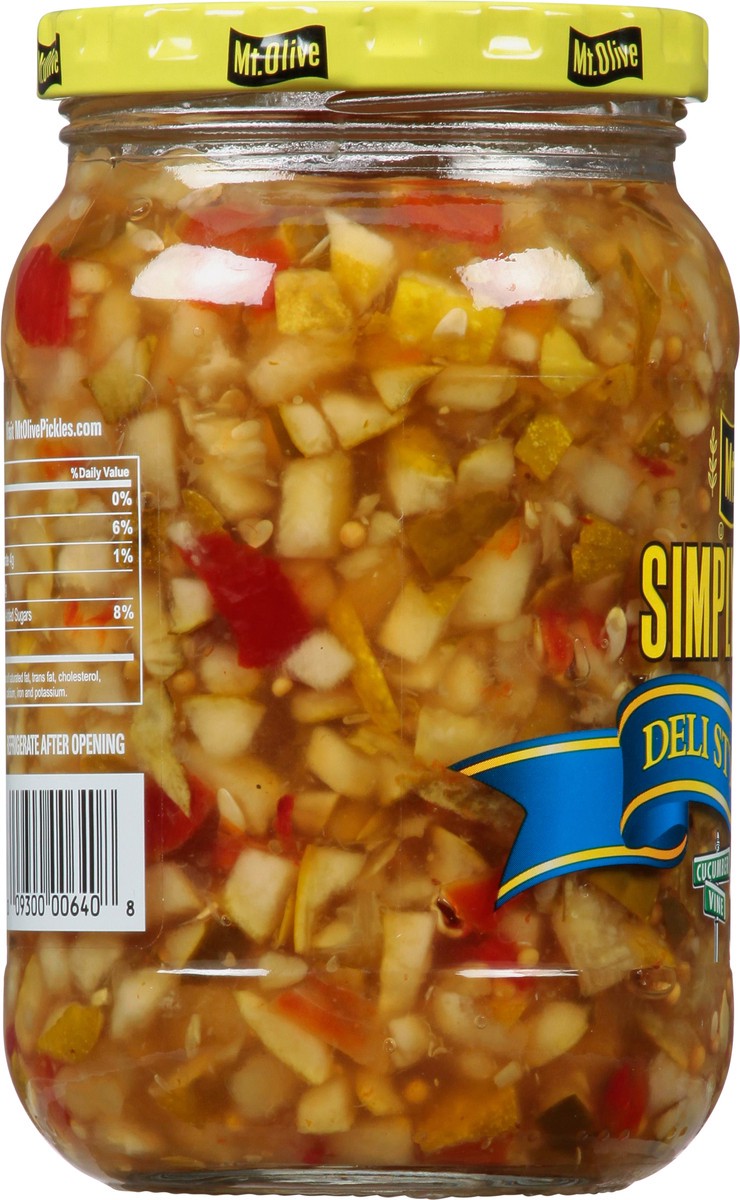 slide 3 of 12, Mt. Olive Deli Style Sweet Simply Relish 16 fl oz Jar, 16 fl oz