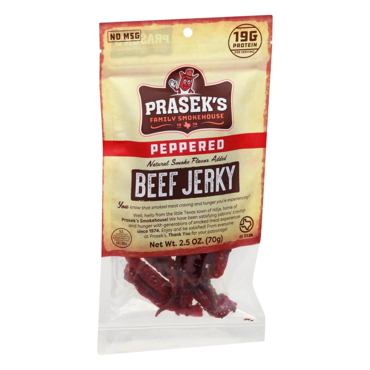 slide 9 of 13, Prasek's Peppered Beef Jerky 2.5 oz, 2.5 oz