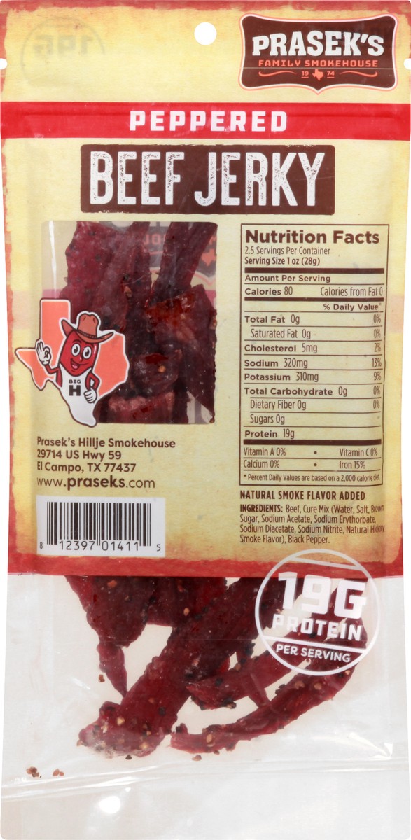 slide 13 of 13, Prasek's Peppered Beef Jerky 2.5 oz, 2.5 oz