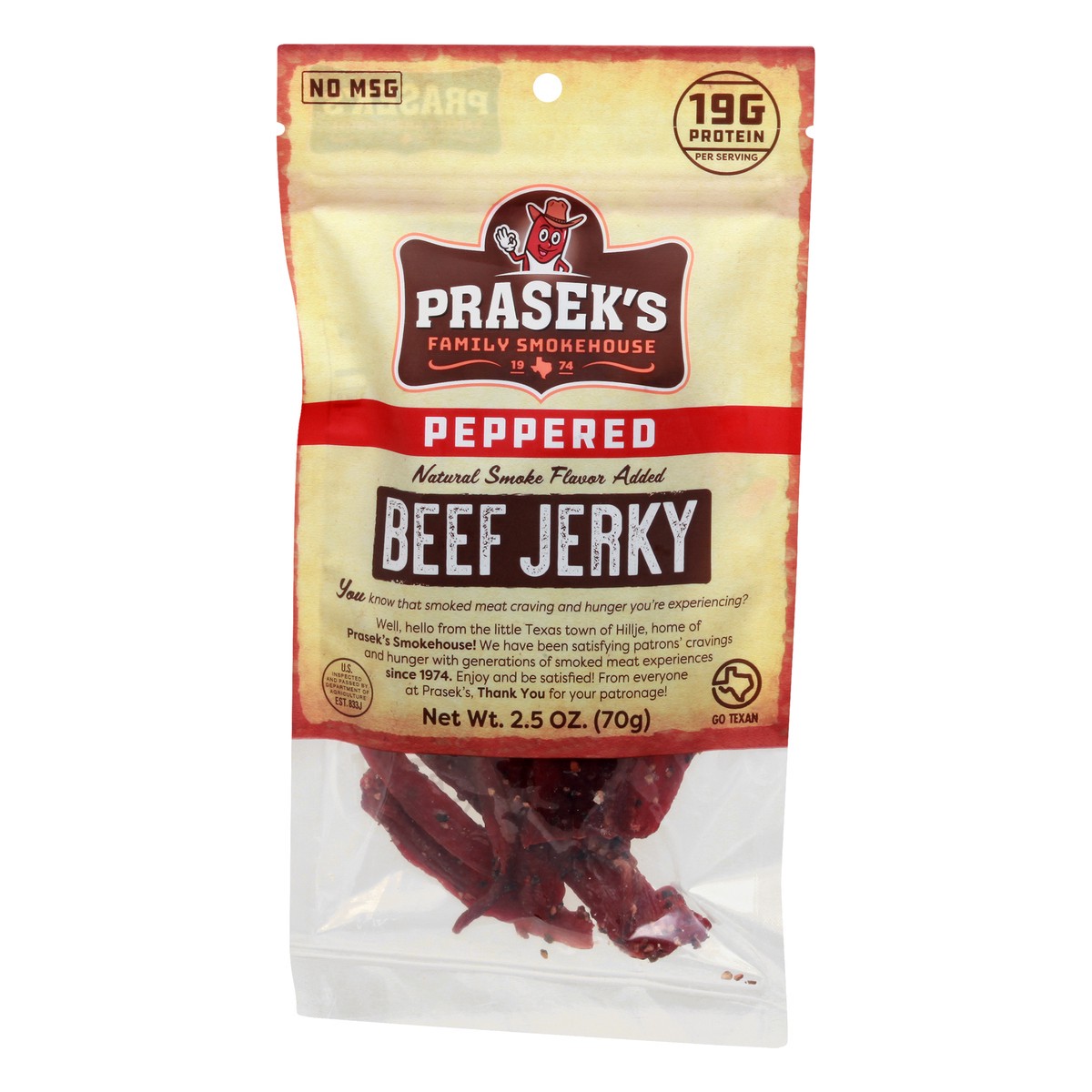 slide 12 of 13, Prasek's Peppered Beef Jerky 2.5 oz, 2.5 oz