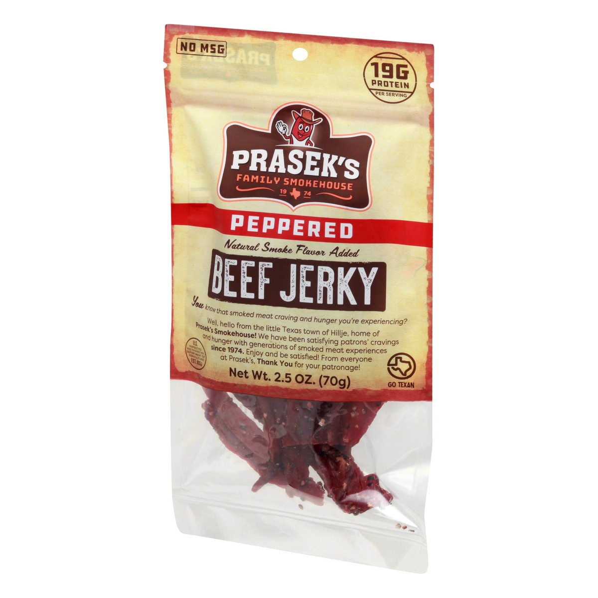 slide 10 of 13, Prasek's Peppered Beef Jerky 2.5 oz, 2.5 oz