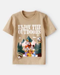 Carter's Toddler "Enjoy The Outdoors" Mickey & Friends Short-Sleeve Graphic Tee - Brown, 5T