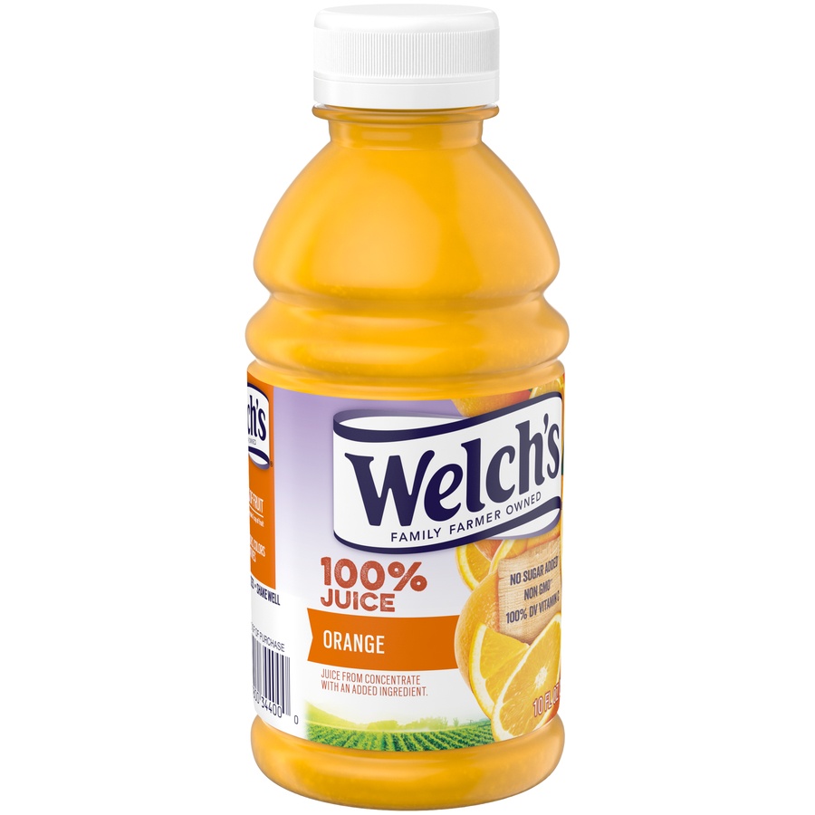 slide 2 of 5, Welch's Single Serve 100% Orange Juice, 10 fl oz