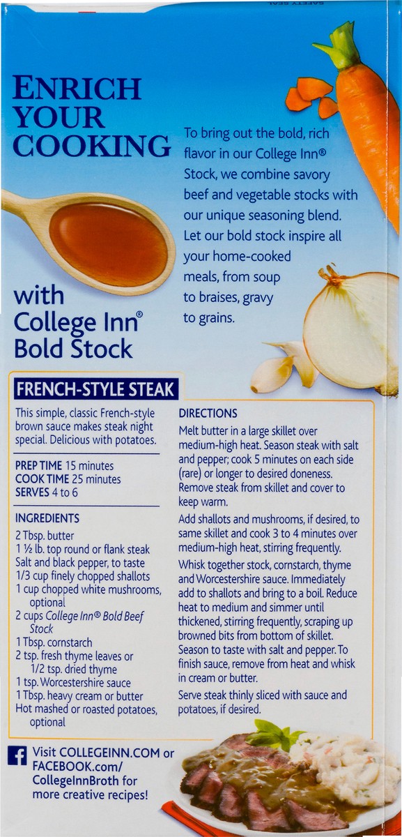 slide 6 of 12, College Inn Bold Beef Stock 32 oz, 32 oz