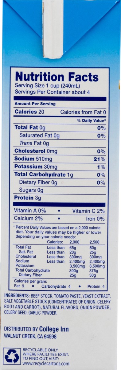 slide 4 of 12, College Inn Bold Beef Stock 32 oz, 32 oz