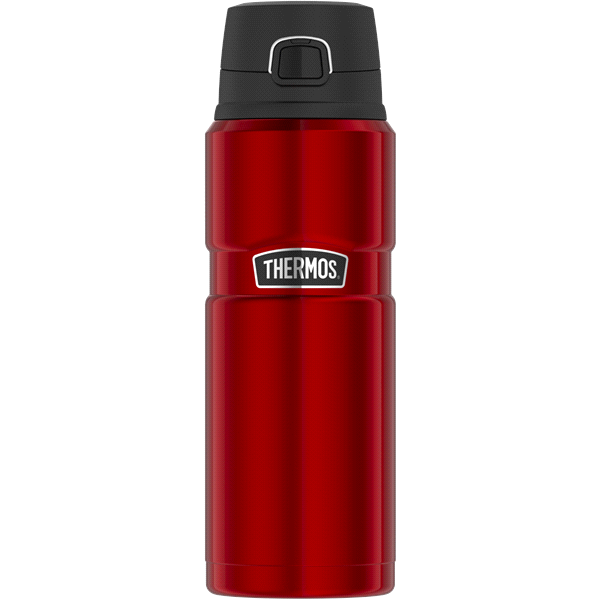 slide 1 of 1, Thermos King Stainless Steel - Cranberry, 24 oz