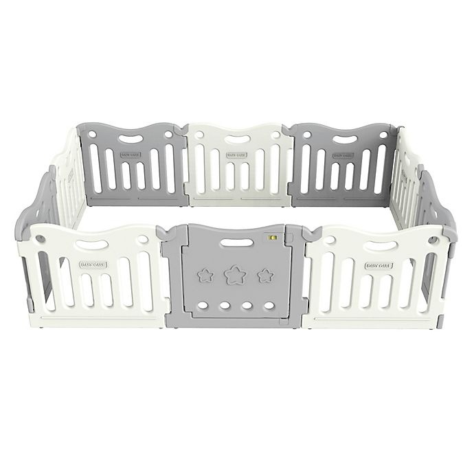 slide 1 of 11, BABY CARE Funzone Baby Playpen - Grey, 1 ct