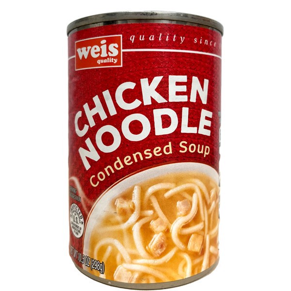 slide 1 of 6, Weis Quality Chicken Noodle Condensed Soup, 10.5 oz