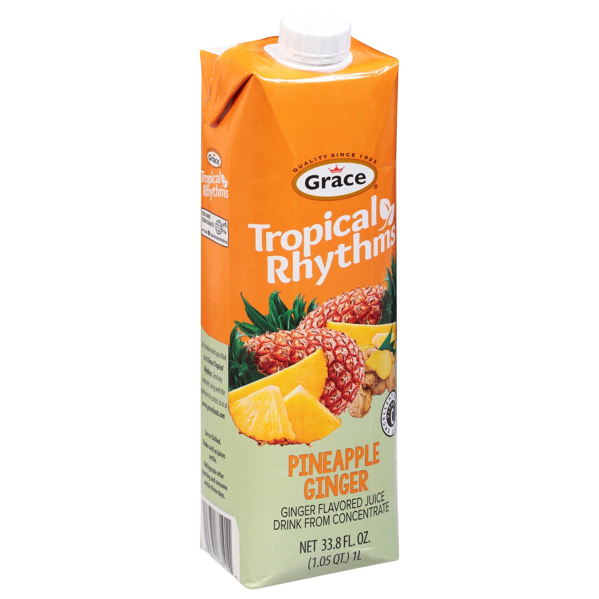 slide 4 of 14, Grace Tropical Rhythms Pineapple GInger Juice Drink from Concentrate - 33.8 fl oz, 33.8 fl oz